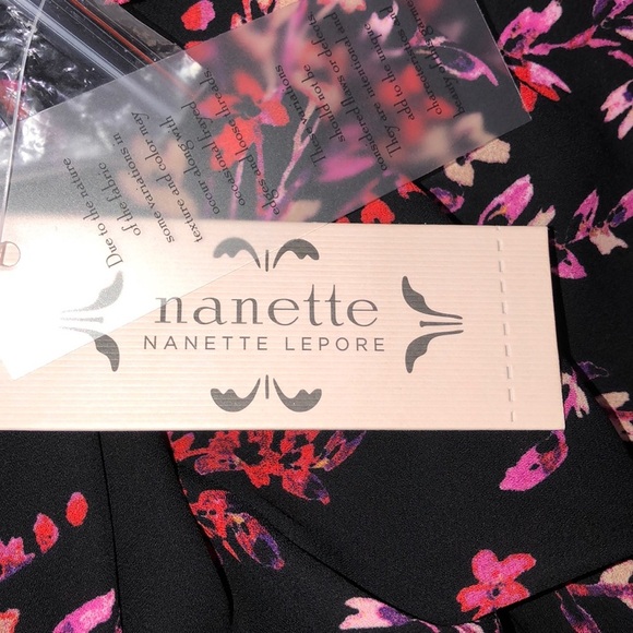 NANETTE LEPORE size 8 dragonfruit NWT floral dress - Picture 8 of 9